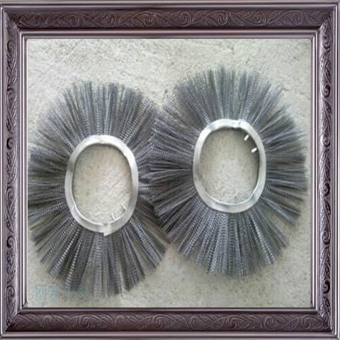 steel wire wafer brush for sweeper tactor