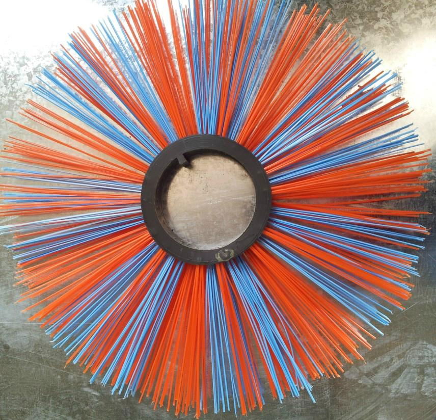 plastic disc poly bristle cleaning brush for road sweeper  2