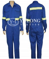 blue color flame retardant coverall