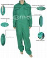  green color flame retardant coverall 2