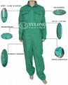  green color flame retardant coverall 3