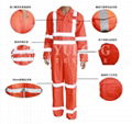  fluorescent orange coverall