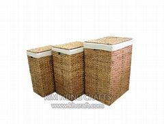 Rectangular Water hyacinth hamper