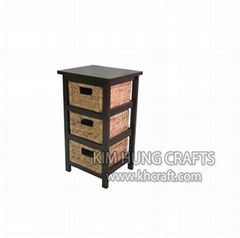 Water hyacinth cabinet 3 drawers