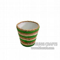 Water hyacinth flower pot