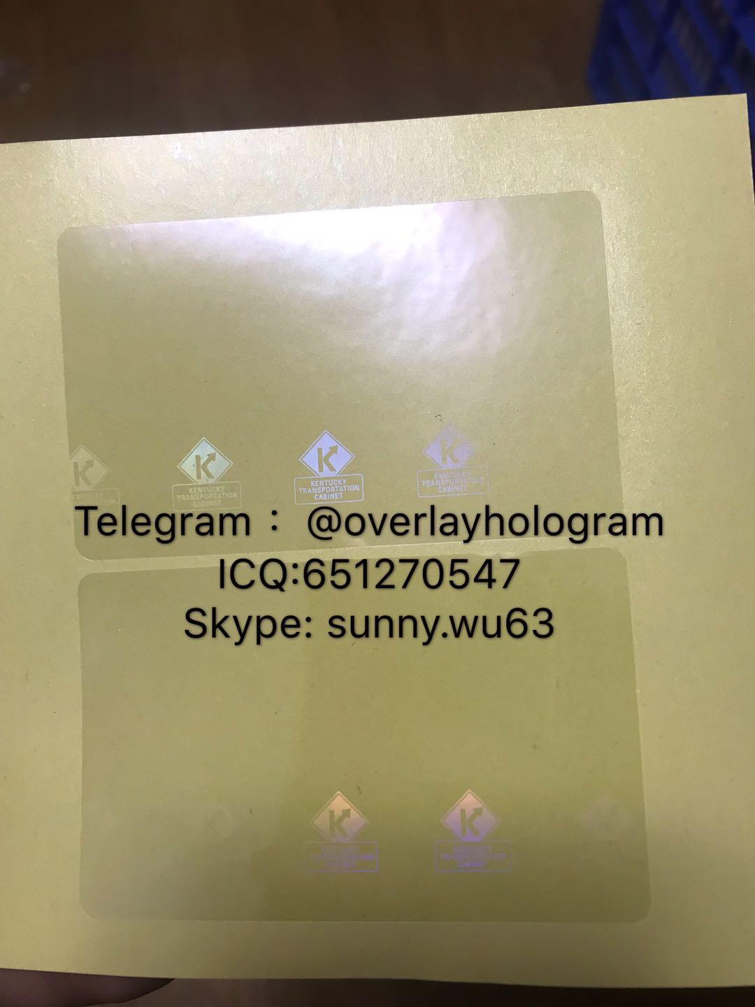 Kentucky id overlay hologram ky state overlay stciker 121 hsl