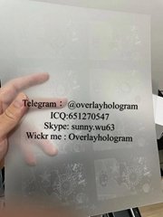 TX ID laminate sheet overlay TX state hologram