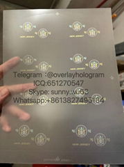 NJ Laminate sheet hologram NJ ID hologram 
