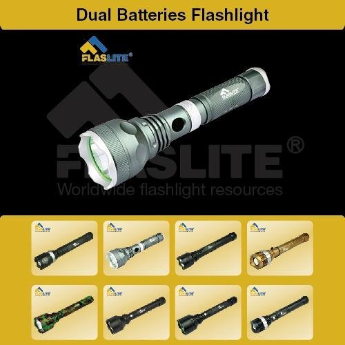 LED Dual Batteries Flashlight -Flaslite