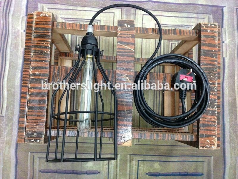 Most popular products edison vintage pendant light chandelier rustic wire cage c 4