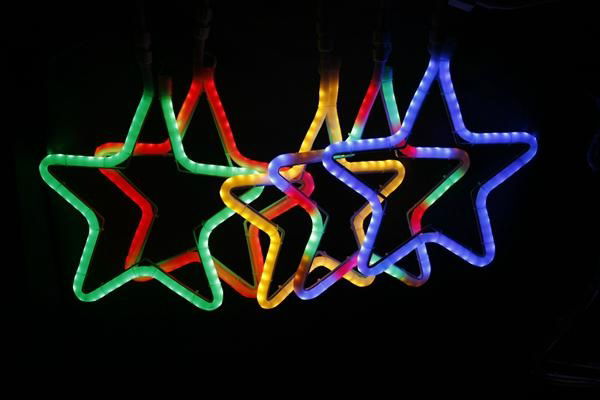 hot sale 2014 Commercial decorative led star motif light christmas led rope ligh 3