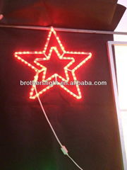 hot sale 2014 Commercial decorative led star motif light christmas led rope ligh