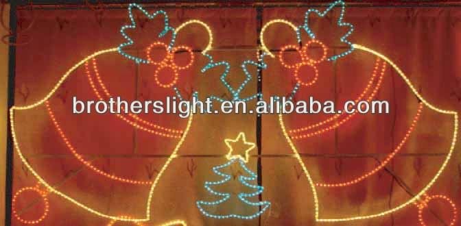 China manufacture hot sale 2014decorative light led bells for christmas