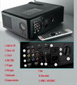 Portable USB Projector With 16:9 100-260Inch Big Screen Image Support 1080p 3D 3