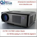 Portable USB Projector With 16:9 100-260Inch Big Screen Image Support 1080p 3D 2