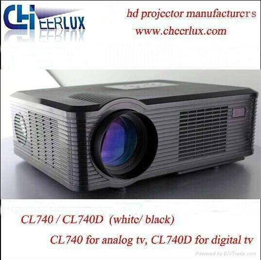 Led Proyector de Video Support 1080p 3D With 2400 Lumen 2 Speakers HDMI+USB 2