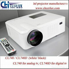 Cheerlux Led Projector With Digital TV Tuner Connect DVD PC Special For Home