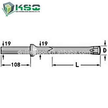 Chisel Bit Integral Rod Hex 22, Shank 22 mm x 108 mm Dia.23-29mm 2
