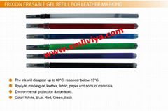 Frixion Erasable Gel Refill for leather marking