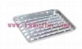 BBQ aluminum container  perforated barbecue foil pan