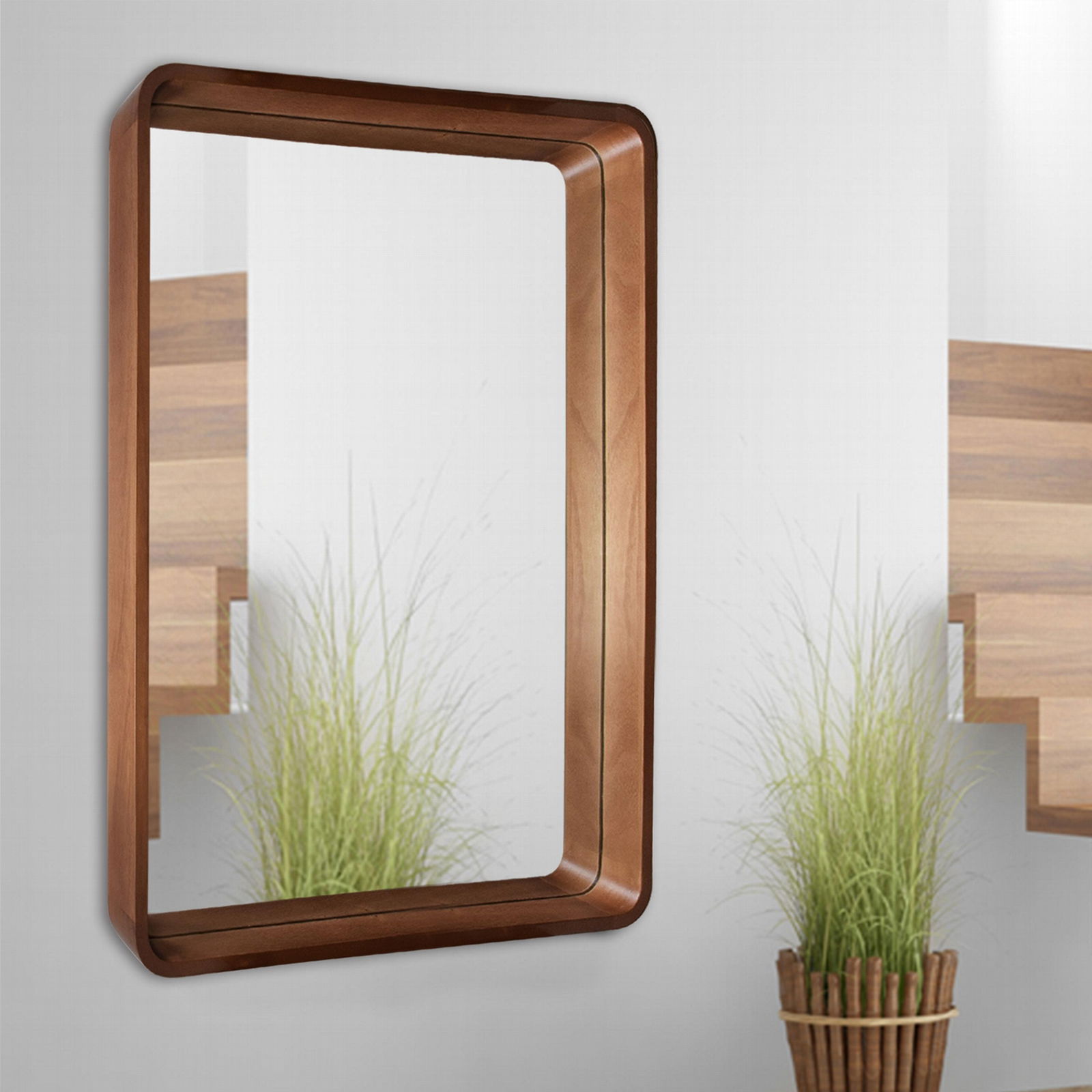 Hot selling wooden wall mirror 5