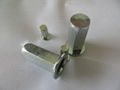 steel flat head half hexagon rivet nuts 3