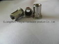 steel flat head half hexagon rivet nuts 2