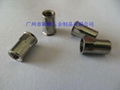 steel flat head half hexagon rivet nuts 5