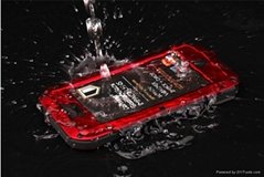 Hard Metal Tempered Glass Shockproof Mobile Phone Case for iPhone 5