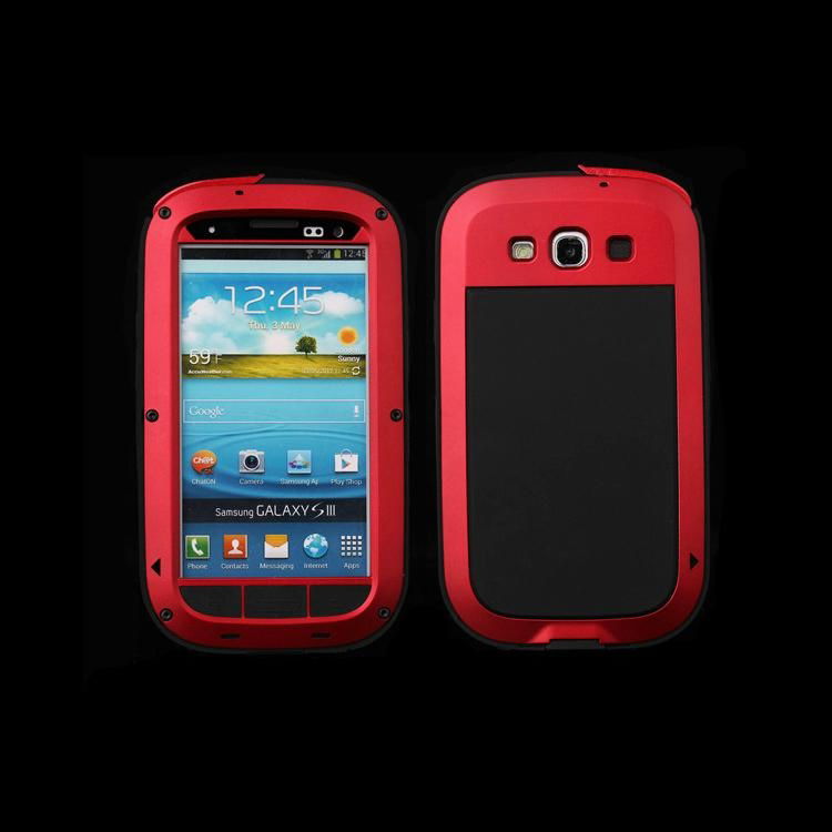 Shockproof Metal Mobile Phone Case for Samsung Galaxy S3 2