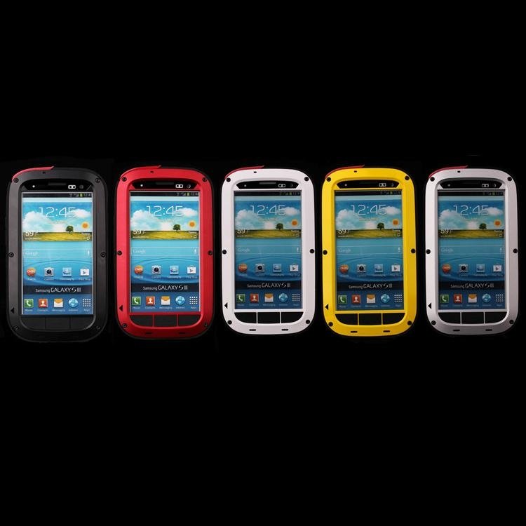 Shockproof Metal Mobile Phone Case for Samsung Galaxy S3