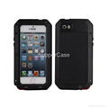 Hybrid Metal Silicone Moblie Phone Case For iPhone 5 5S