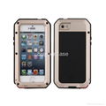 Gold Hybrid Metal Silicone Moblie Phone Case For iPhone 5 5S
