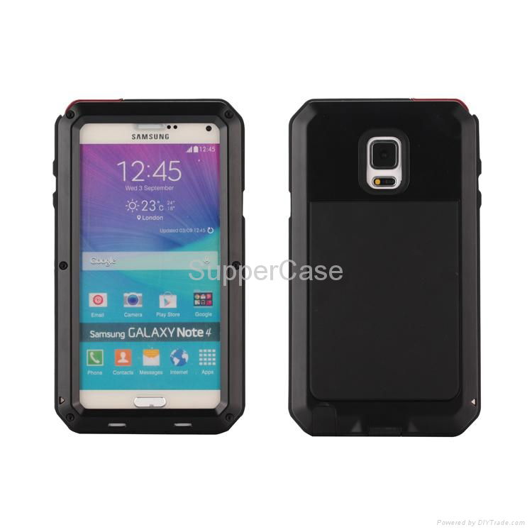 Metal Mobile Phone Case for Samsung Note 4 3