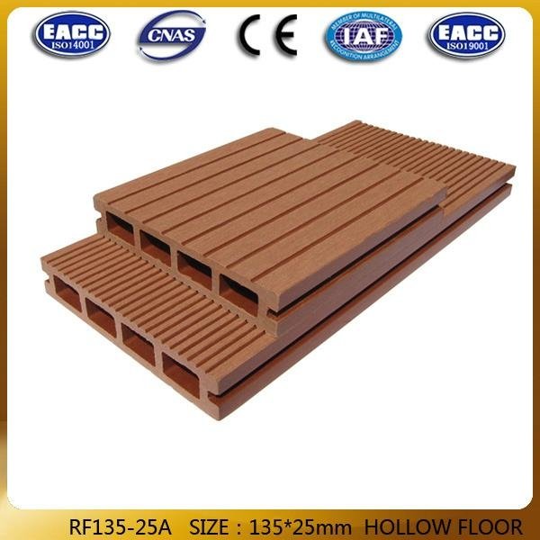 China factory environmental wpc decking floor tile wood plastic composite 3