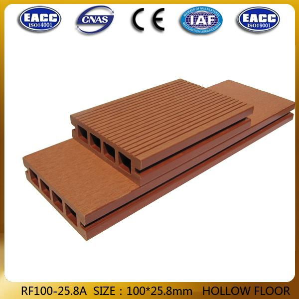 China factory environmental wpc decking floor tile wood plastic composite 4