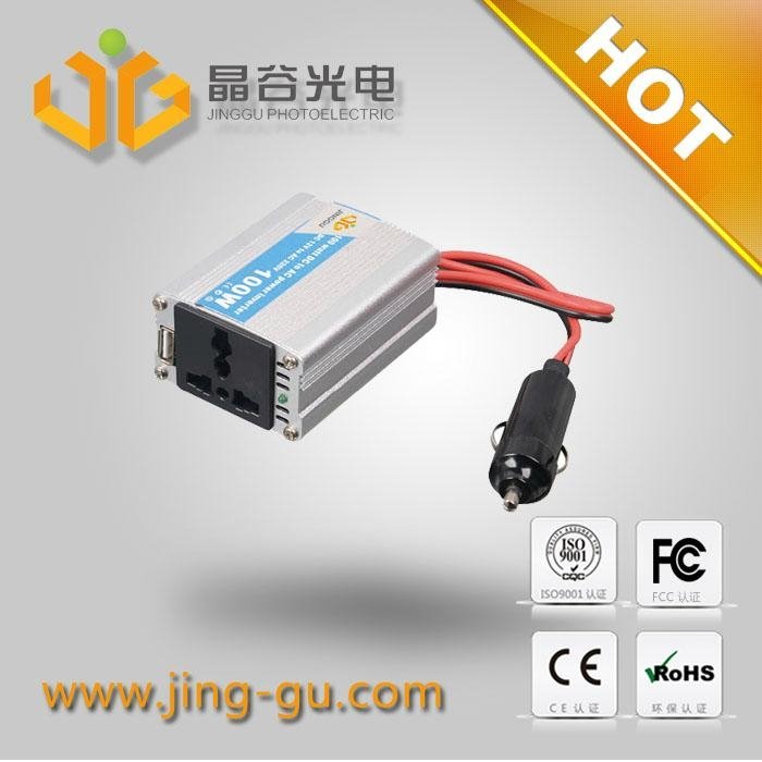 100w modified wave 12v dc to ac car inverter
