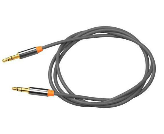 3.5mm jack audio AUX cable for car with golden plated metal