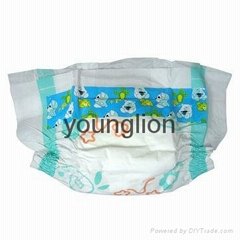 Disposable baby diapers