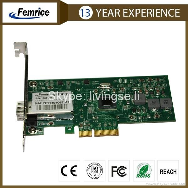 Femrice Single Port Gigabit Ethernet PCI Express Interface Server Network Card