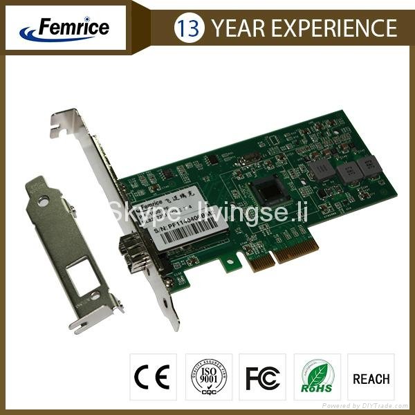 Femrice Single Port Gigabit Ethernet PCI Express Interface Server Network Card 2