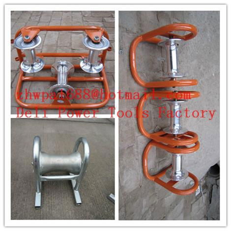 Cable Roller  Triple Corner Rollers  Manhole Quadrant Roller