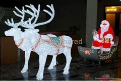 LED Christmas lights elk Santa Claus lights