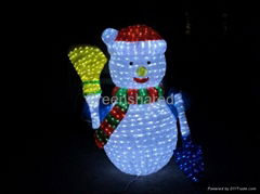 Santa Claus shape LED lights holiday lights snowman lights
