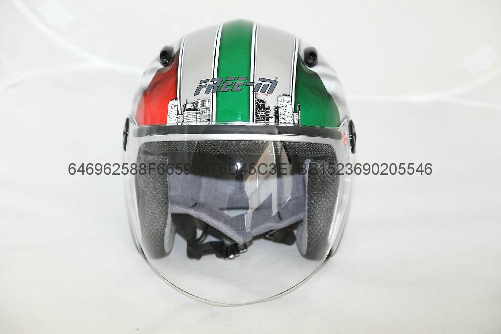 motorcycle open face helmet NEW ABS 4