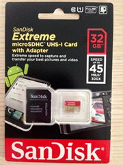 SanDisk 32 GB Extreme MicroSDHC 45 MB/s