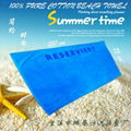 100% Cotton Custom Promotional Velour Reactive Printed Beach Towel 2