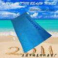 100% Cotton Custom Promotional Velour Reactive Printed Beach Towel 3