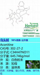 乌头碱（附子精）CAS:302-27-2  Aconitine 提取物