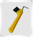 plastic horsehead hoof pick with brush 3